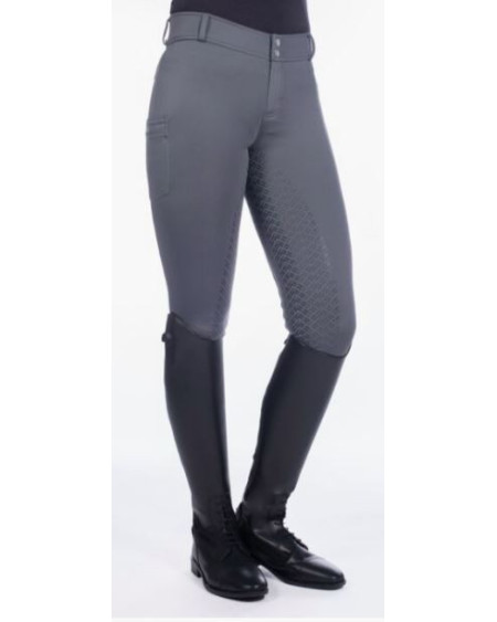 Warme HKM rijbroek Ruby, Grijs