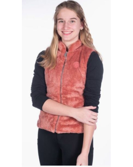 HKM Teddy Bodywarmer Ruby, Roestrood