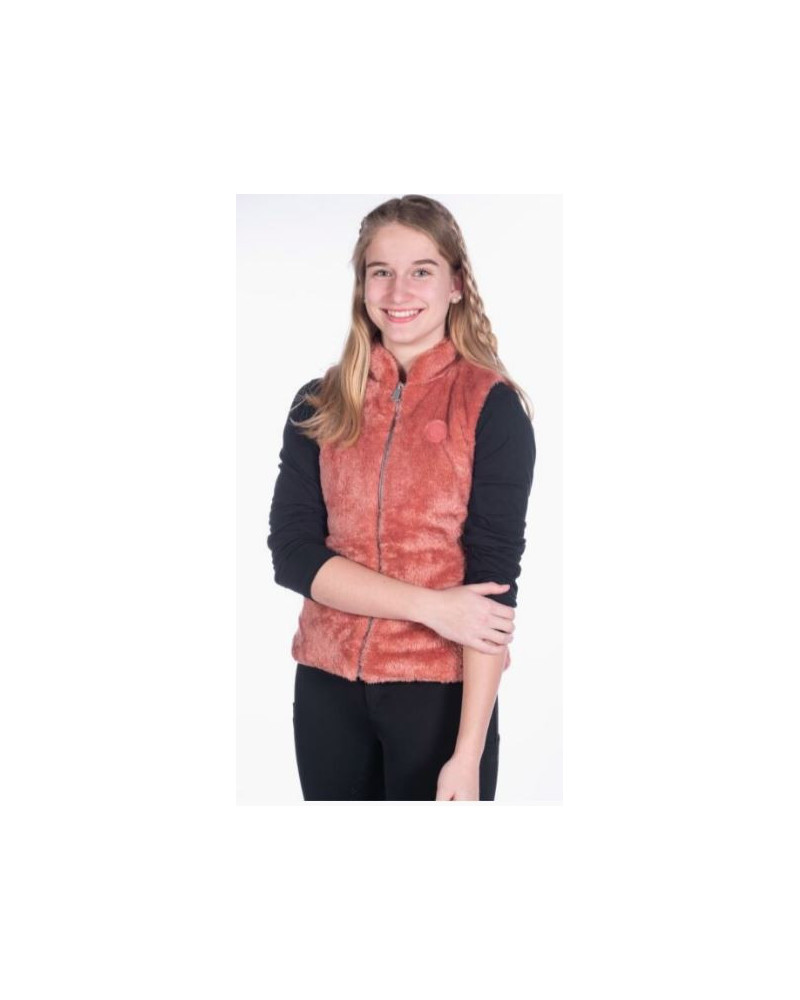 HKM Teddy Bodywarmer Ruby, Roestrood