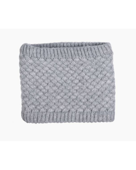 HKM sjaal Lucy, rondgenaaid, fluffy gevoerd, Grijs