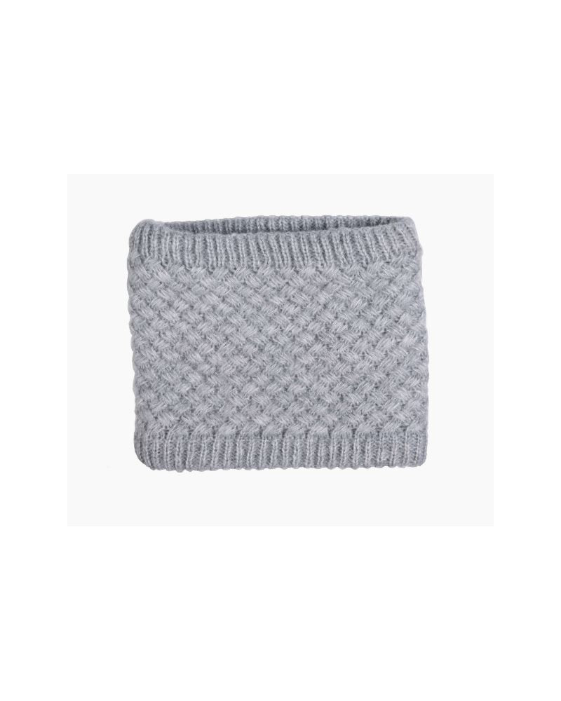 HKM sjaal Lucy, rondgenaaid, fluffy gevoerd, Grijs