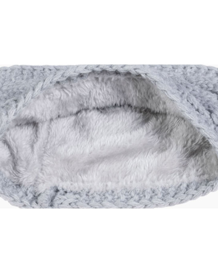 HKM sjaal Lucy, rondgenaaid, fluffy gevoerd, Donkerblauw