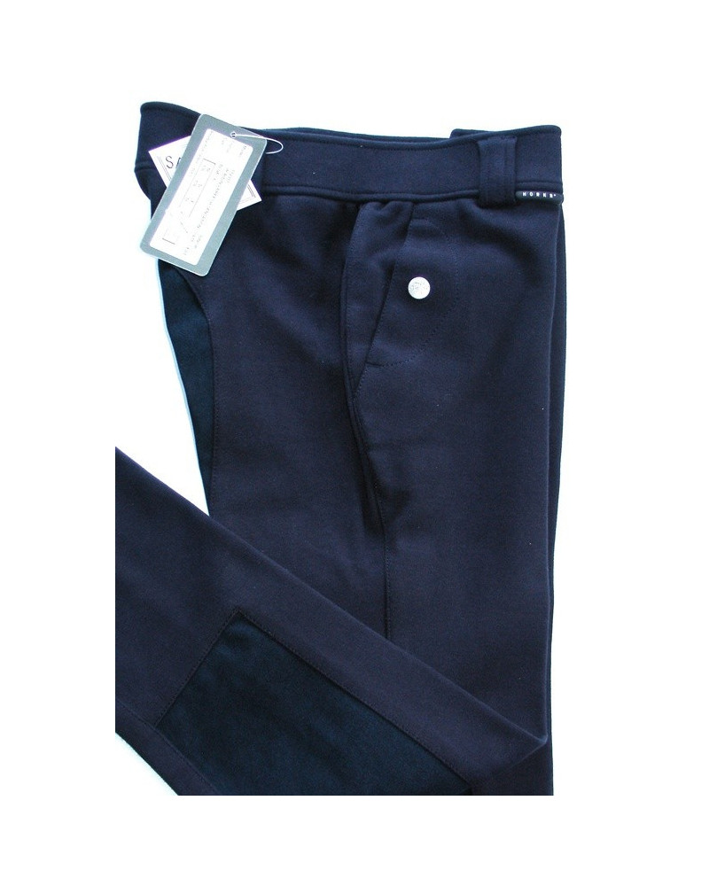 Horka Sensation Jr rijbroek, Kunstl. Zit, Donkerblauw