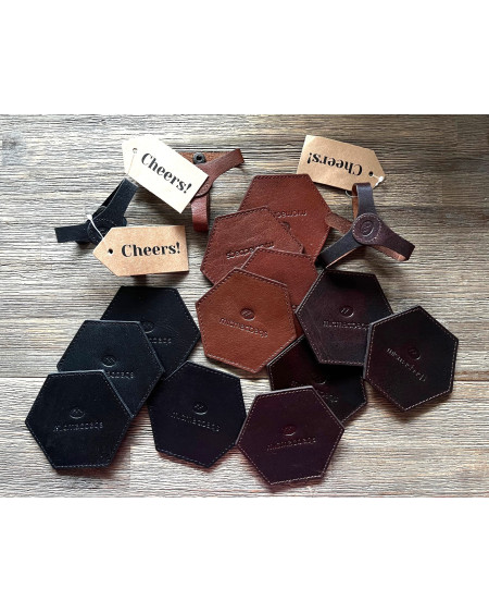 MicMacBags LEREN onderzetters 20120, set v 4