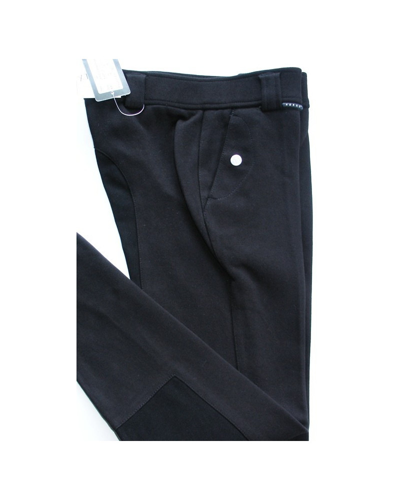 Horka Sensation Jr rijbroek, Kunstl. Zit, Zwart