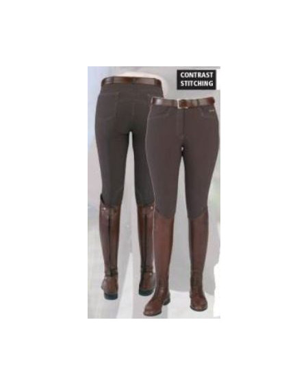 Horka Sprinter rijbr., contr.stiksel, bruin