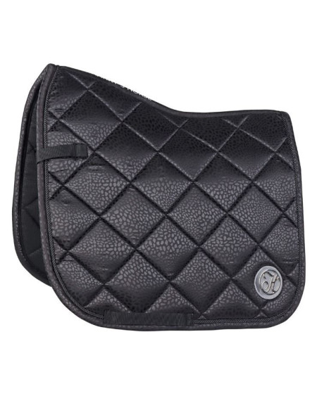 Harry's Horse Zadeldek Reverso Leopard, Zwart