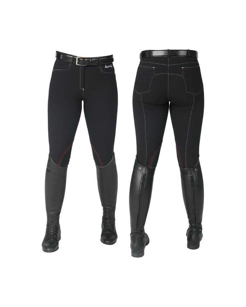 Horka Sprinter rijbr., contr.stiksel, zwart