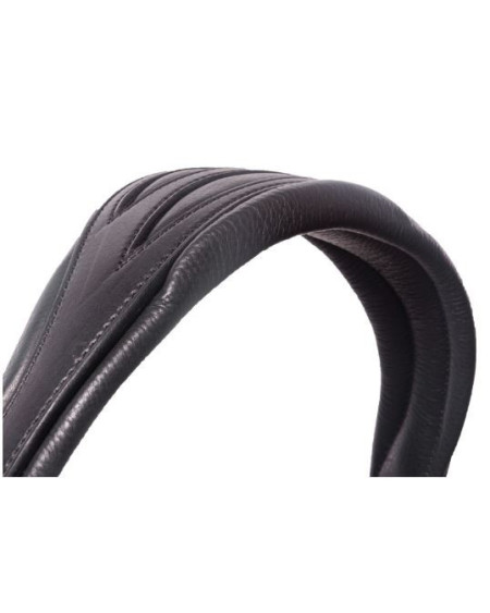 Kavalkade hoofdstel Liliana, zwart lak/wit onderlegd