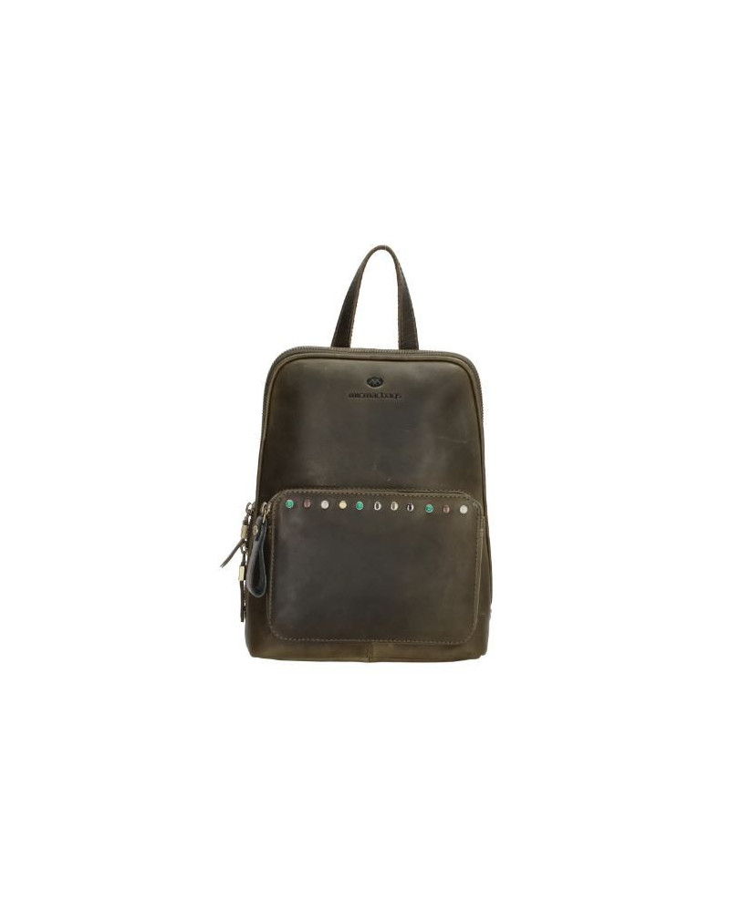 MicMacBags Masterpiece rugtas 20351, Olijfgroen