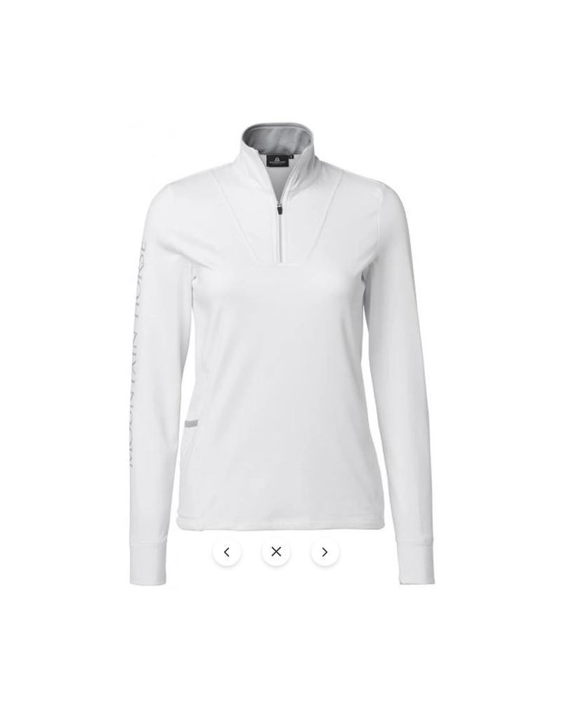 Mountain Horse Champion Tech Top, Wit/Grijs