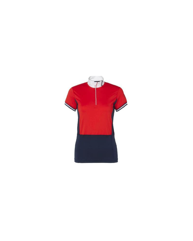 Mountain Horse Brilliant Event Tech Top, Intense Red/Navy