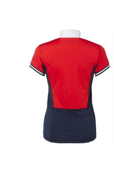 Mountain Horse Brilliant Event Tech Top, Intense Red/Navy