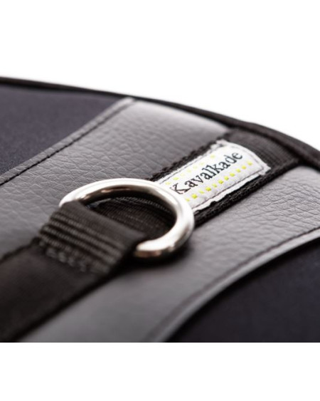 Kavalkade dressuursingel Memory "Comfort" zonder elastiek, Zwart