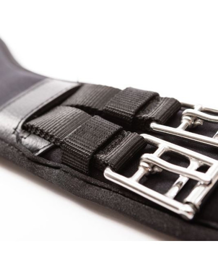 Kavalkade dressuursingel Memory "Comfort" zonder elastiek, Zwart