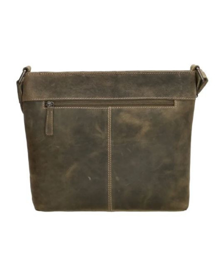 Hide & Stitches Idaho Schoudertas 20030,Olijfgroen