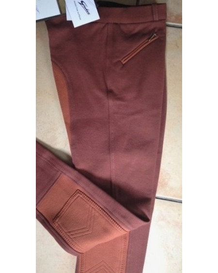 NedHorse Duo-Tone rijbroek, Rusty/Bruin