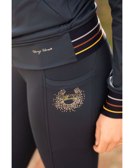 Harry's Horse rijbroek Equitights Classic Tansy Full Grip, Blueberry