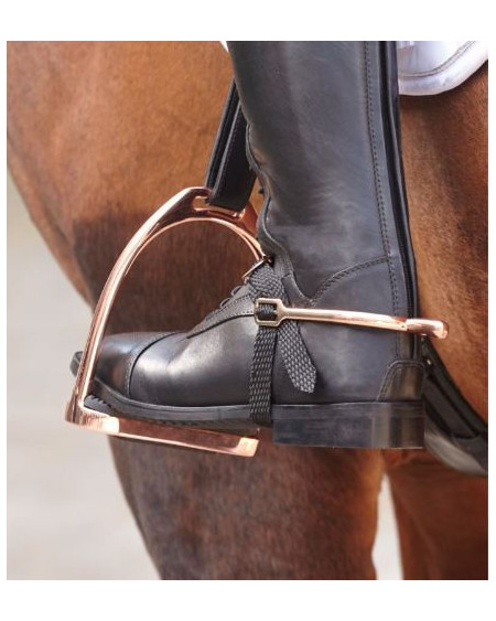 Waldhausen Fillis stijgbeugels 12cm, Rosegoud