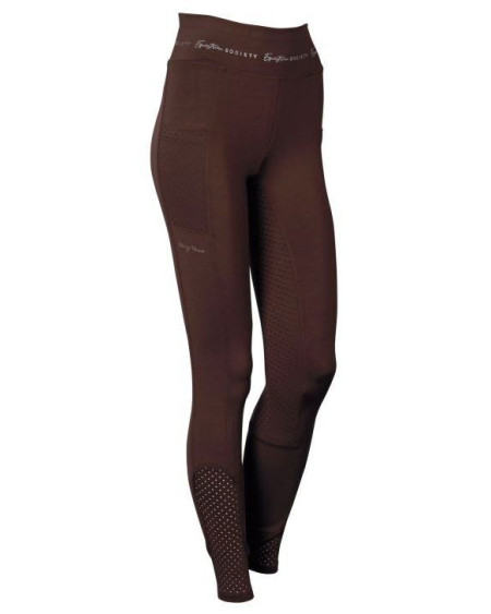 Harry's Horse Rijbroek Equitights Mykonos Full Grip, Black Coffee