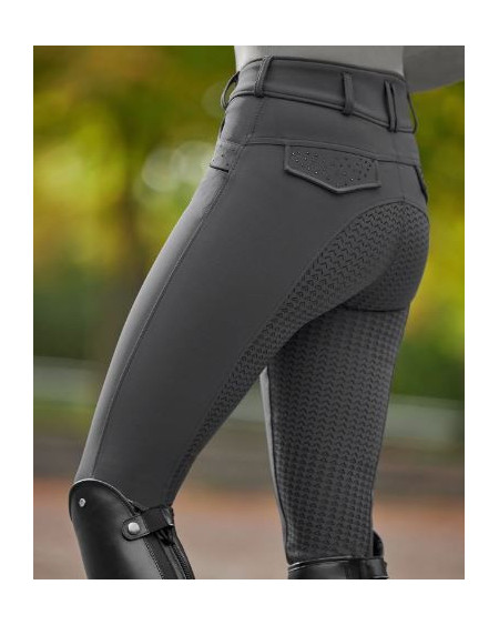 E.L.T. high waist rijbroek Kassandra, Zwart