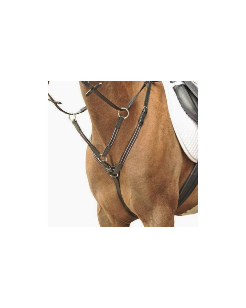 HKM Borsttuig met martingaal, Zwart