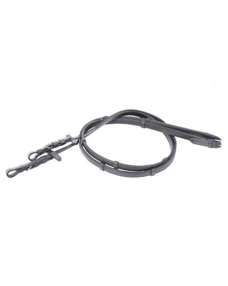 Harry's Horse Soft Leder Teugels met stops, Zwart