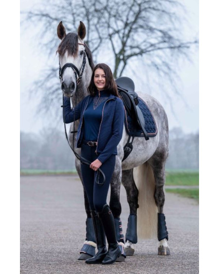 HKM Functioneel Shirt Rosegold Glamour Style, Donkerblauw