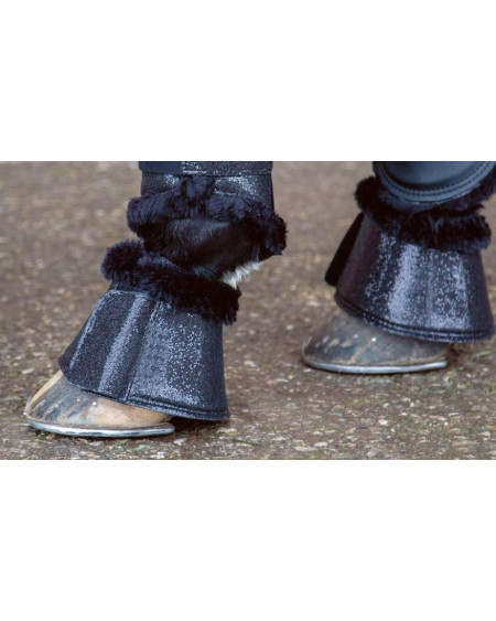 HKM Springschoenen Glitter, Zwart