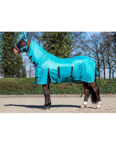 HKM Vliegendeken met vaste hals Lissabon Style, Aqua