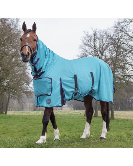 HKM Vliegendeken met vaste hals Lissabon Style, Aqua