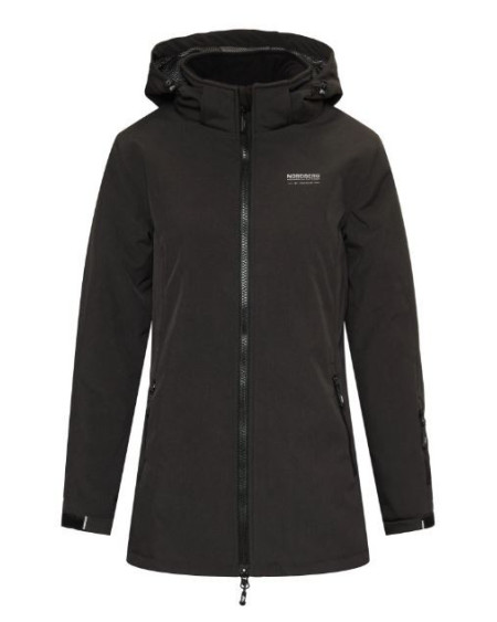 Nordberg Olla 3/4 Padded Softshell Jas, Black Melange