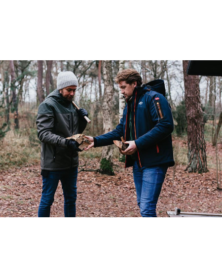 Nordberg Gevoerde softshell winterjas Ole, Navy