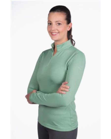 HKM Shirt Basic, lange mouw, Lichtgroen