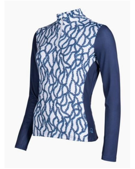 HKM Shirt Chain, Wit/Marineblauw