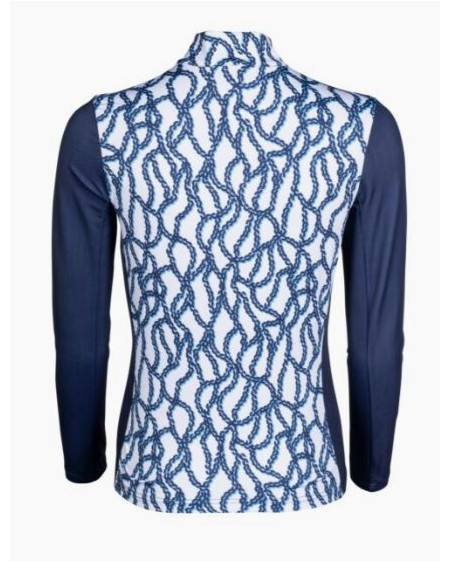 HKM Shirt Chain, Wit/Marineblauw