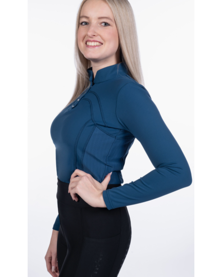 HKM Shirt lange mouw Port Royal, Deep Blue