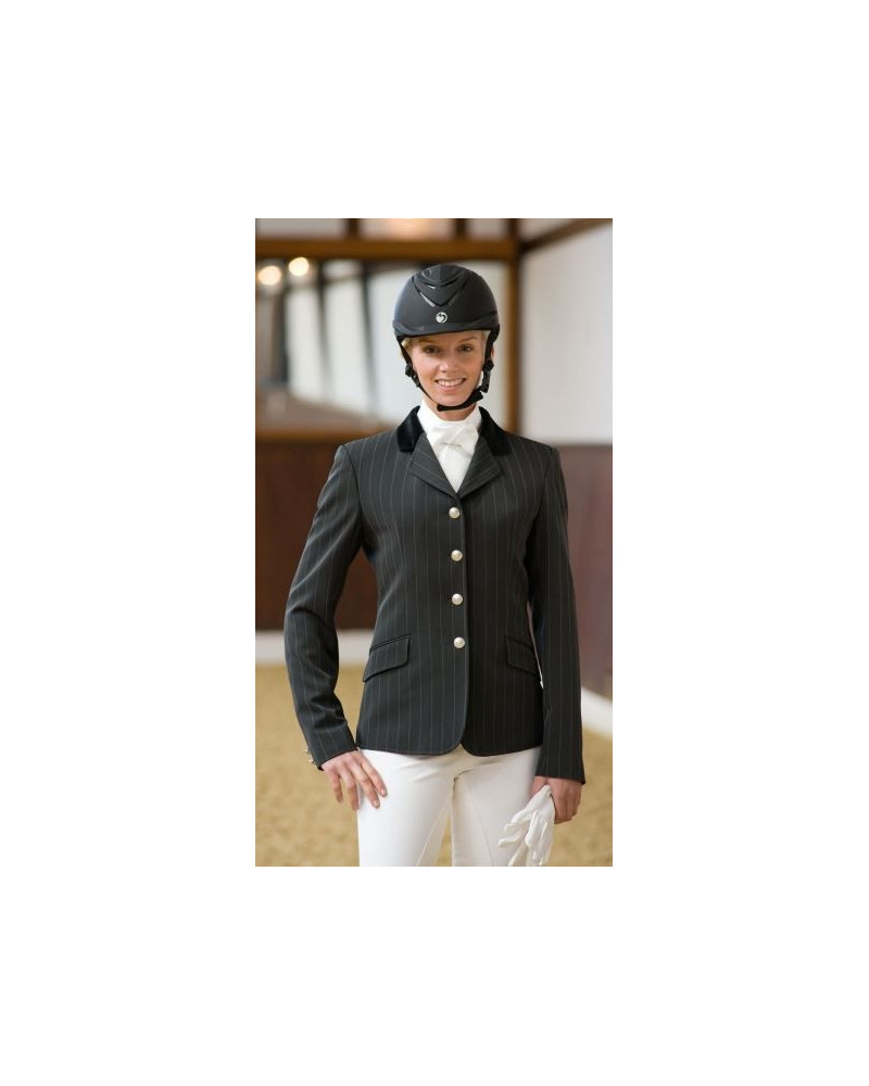 Busse Wedstrijdjas Aachen, grijs/wit gestreept