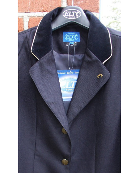 ELT wedstrijdjasje, d.blauw/goud