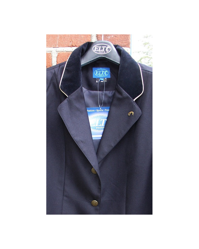 ELT wedstrijdjasje, d.blauw/goud