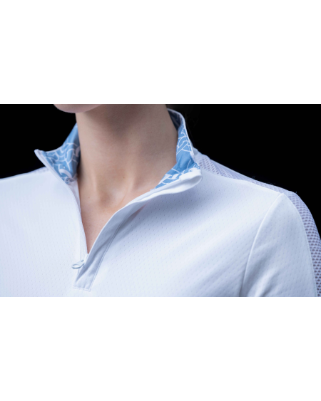 HKM Wedstrijdshirt Hunter, lange mouw, Wit