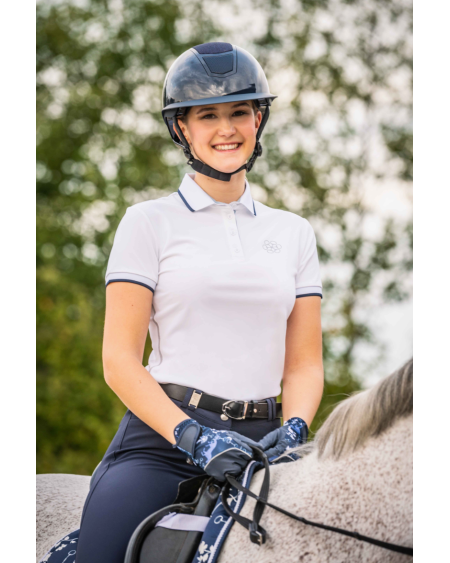 HKM poloshirt Bloomsbury, Wit