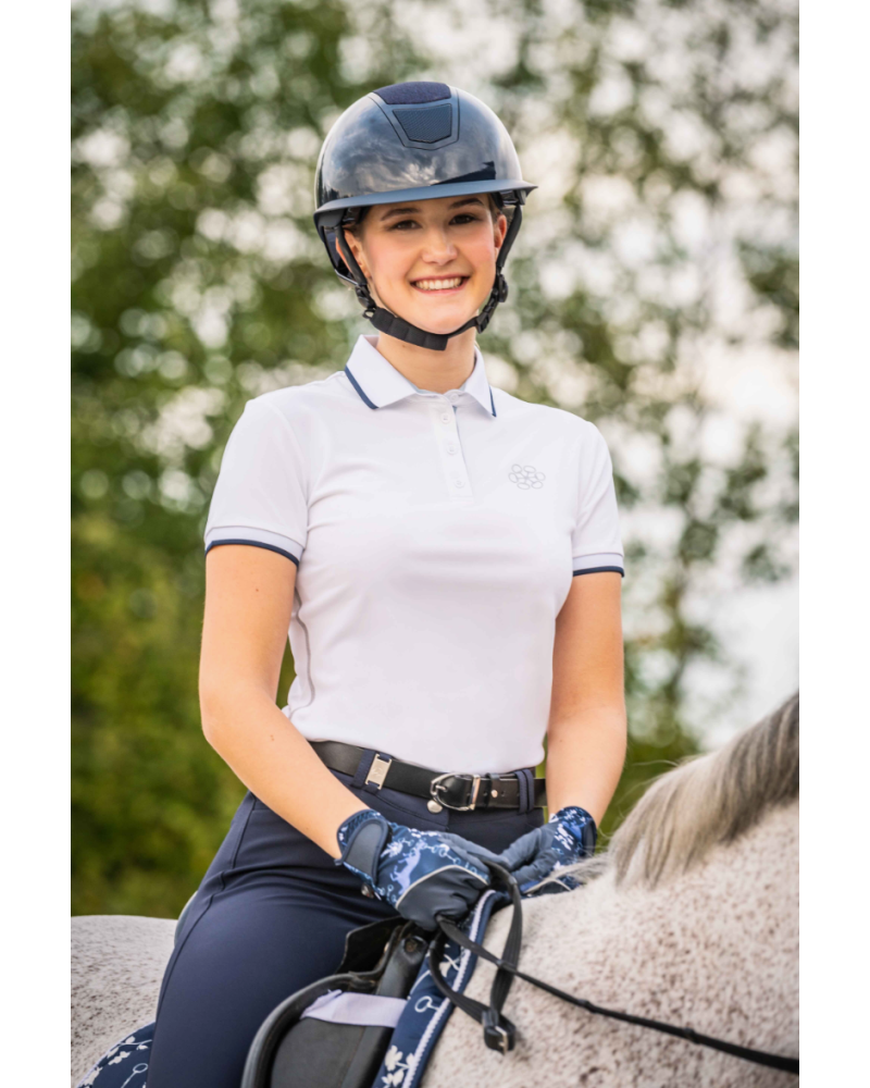 HKM poloshirt Bloomsbury, Wit