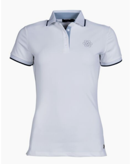 HKM poloshirt Bloomsbury, Wit