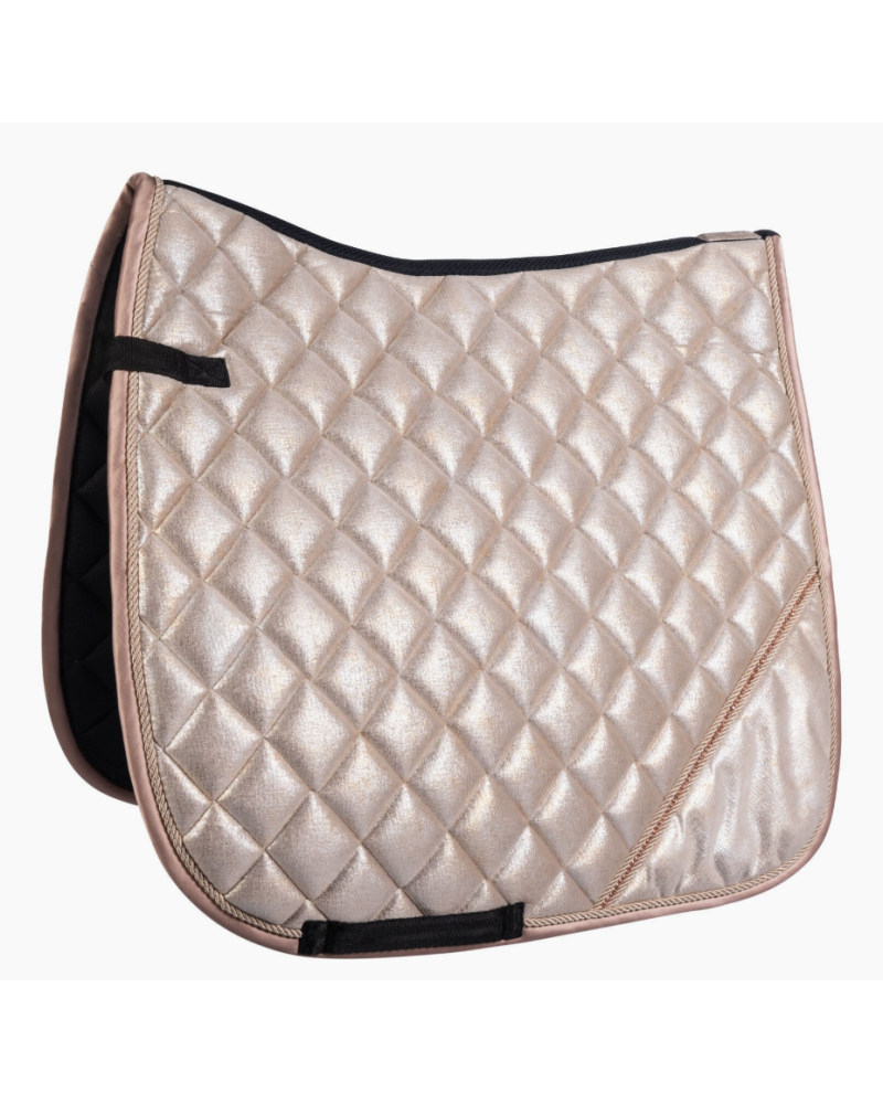 HKM zadeldek Rosegold Glitter Style, Vanille