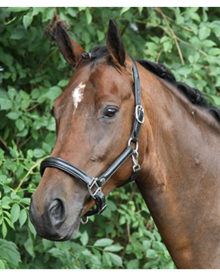 Horka Luxe Leren Halster 180221, Zwart