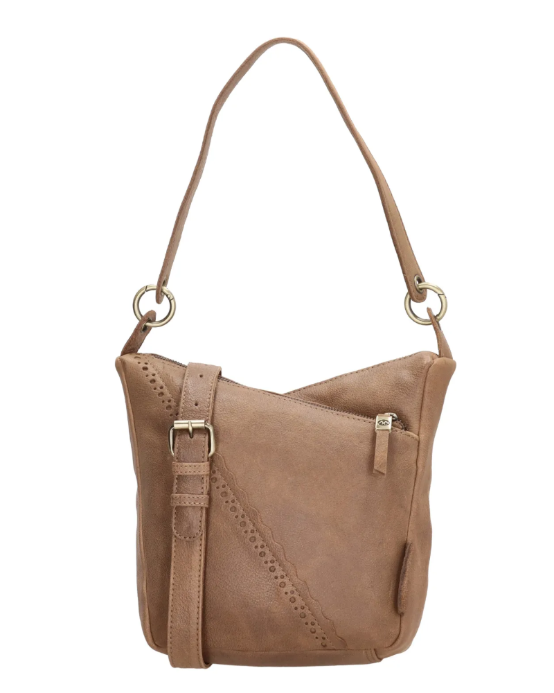 MicMacBags Schoudertas Marrakech 20668, Taupe