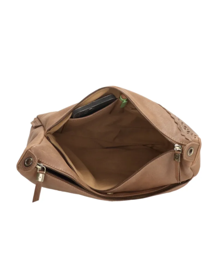 MicMacBags Schoudertas Marrakech 20667, Taupe