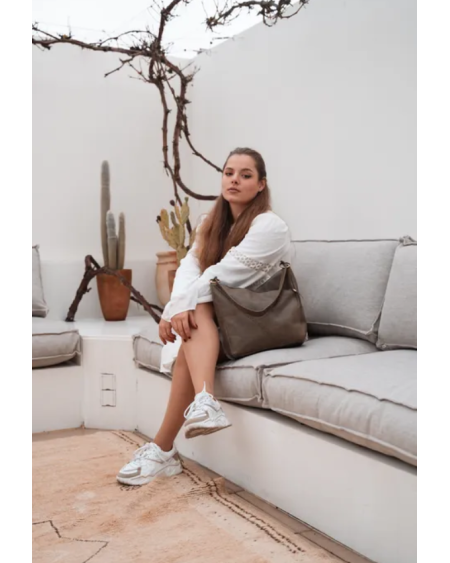 MicMacBags Schoudertas Marrakech 20667, Taupe