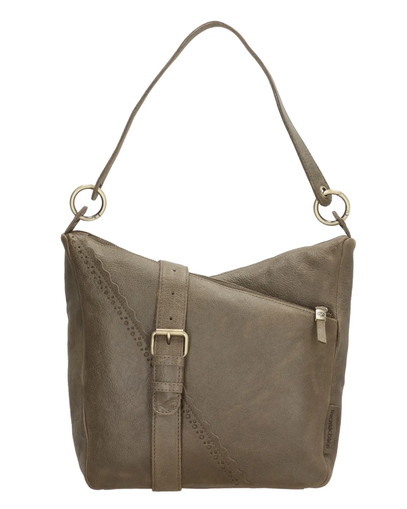 MicMacBags Marrakech Schoudertas 20667, Olijfgroen